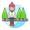 Ice Skate 10 Illustration from UX Colors Set