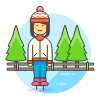 Ice Skate 12 Illustration from UX Colors Set