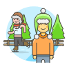Ice Skate 3 Illustration from UX Colors Set