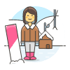 Sports Snowboard 12 Illustration from UX Colors Set