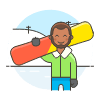 Sports Snowboard 2 Illustration from UX Colors Set
