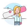 Sports Snowboard 4 Illustration from UX Colors Set