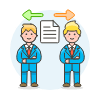 Document Sharing 2 1 Illustration from UX Colors Set
