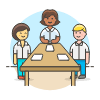 Meeting Table 4 illustration - Free transparent PNG, SVG. No sign up needed.