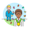 Promotion Medal 1 3 Illustration from UX Colors Set