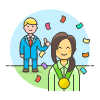 Promotion Medal 1 6 Illustration from UX Colors Set