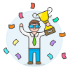 Promotion Trophy 1 1 Illustration from UX Colors Set
