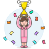 Promotion Trophy 2 2 Illustration from UX Colors Set