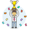 Promotion Trophy 2 4 Illustration from UX Colors Set