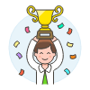 Promotion Trophy 3 1 Illustration from UX Colors Set