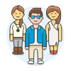 Coworker 3 1 Illustration from UX Colors Set