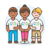Programmer Team 2 Illustration from UX Colors Set