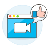 Video Browser Like Illustration from UX Colors Set
