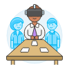 Virtual Converence 2 Illustration from UX Colors Set
