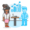 Virtual Meeting 5 Illustration from UX Colors Set