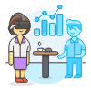Virtual Meeting 6 Illustration from UX Colors Set