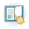 Reading E Book 1 Illustration from UX Colors Set