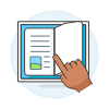 Reading E Book 2 Illustration from UX Colors Set