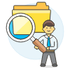 Finding Folder 1 Illustration from UX Colors Set
