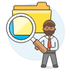 Finding Folder 2 Illustration from UX Colors Set