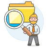 Finding Folder 3 Illustration from UX Colors Set