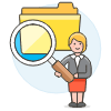 Finding Folder 4 Illustration from UX Colors Set