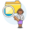 Finding Folder 4 Illustration from UX Colors Set