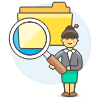 Finding Folder 4 Illustration from UX Colors Set