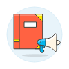 Megaphone Note Illustration from UX Colors Set