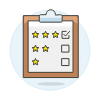 Rating Document Illustration from UX Colors Set