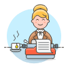 Typewriter 5 Illustration from UX Colors Set