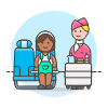 Air Crew Trolley 4 Illustration from UX Colors Set