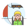 Passenger Seated 1 Illustration from UX Colors Set