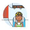 Passenger Seated 4 Illustration from UX Colors Set