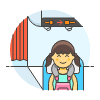Passenger Seated 6 Illustration from UX Colors Set