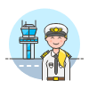 Pilot 2 Illustration from UX Colors Set