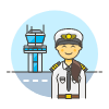 Pilot 3 Illustration from UX Colors Set