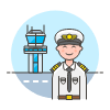 Pilot 5 Illustration from UX Colors Set