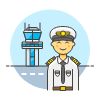 Pilot 6 Illustration from UX Colors Set