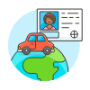 Global Driving License 6 Illustration from UX Colors Set