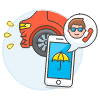 Insurance Agent 1 Illustration from UX Colors Set