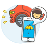 Insurance Agent 2 Illustration from UX Colors Set