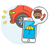Insurance Agent 3 Illustration from UX Colors Set