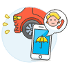 Insurance Agent 4 Illustration from UX Colors Set