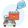Car Battery Refill illustration - Free transparent PNG, SVG. No sign up needed.