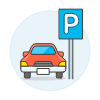 Car Parking Illustration from UX Colors Set