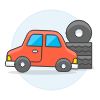 Car Flat Tire illustration - Free transparent PNG, SVG. No sign up needed.