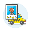 Driver Rating 3 Illustration from UX Colors Set