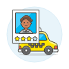 Driver Rating 6 Illustration from UX Colors Set