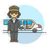 Limousine Pickup 5 Illustration from UX Colors Set